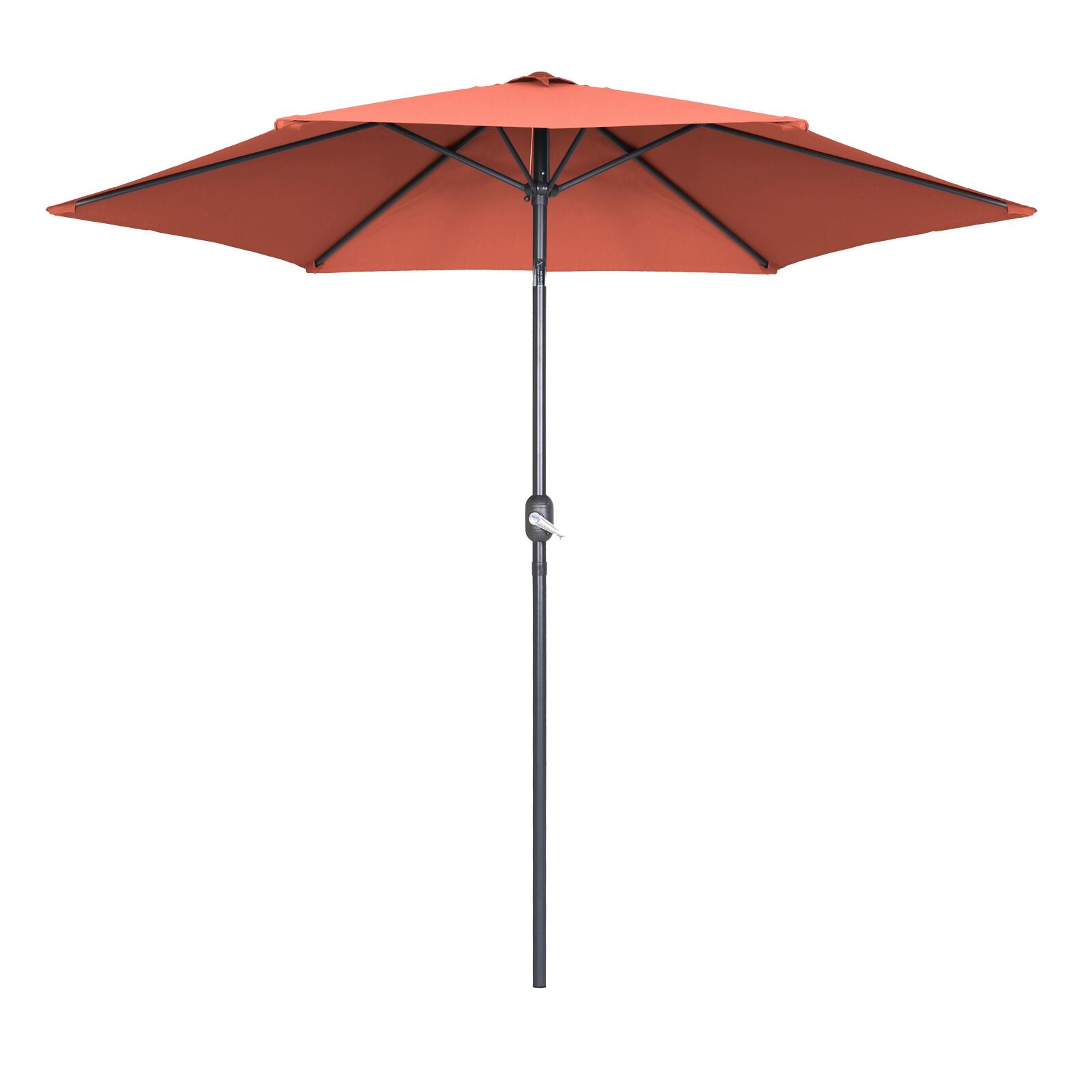 Parasol droit inclinable à manivelle Ø3 m