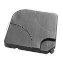 Parasol déporté 2x3 m rectangulaire inclinable rotatif 360° et 4 dalles à lester remplissables