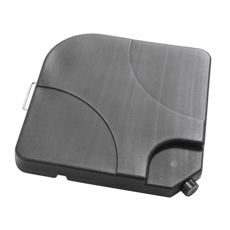 Parasol déporté 2x3 m rectangulaire inclinable rotatif 360° et 4 dalles à lester remplissables (6/7)