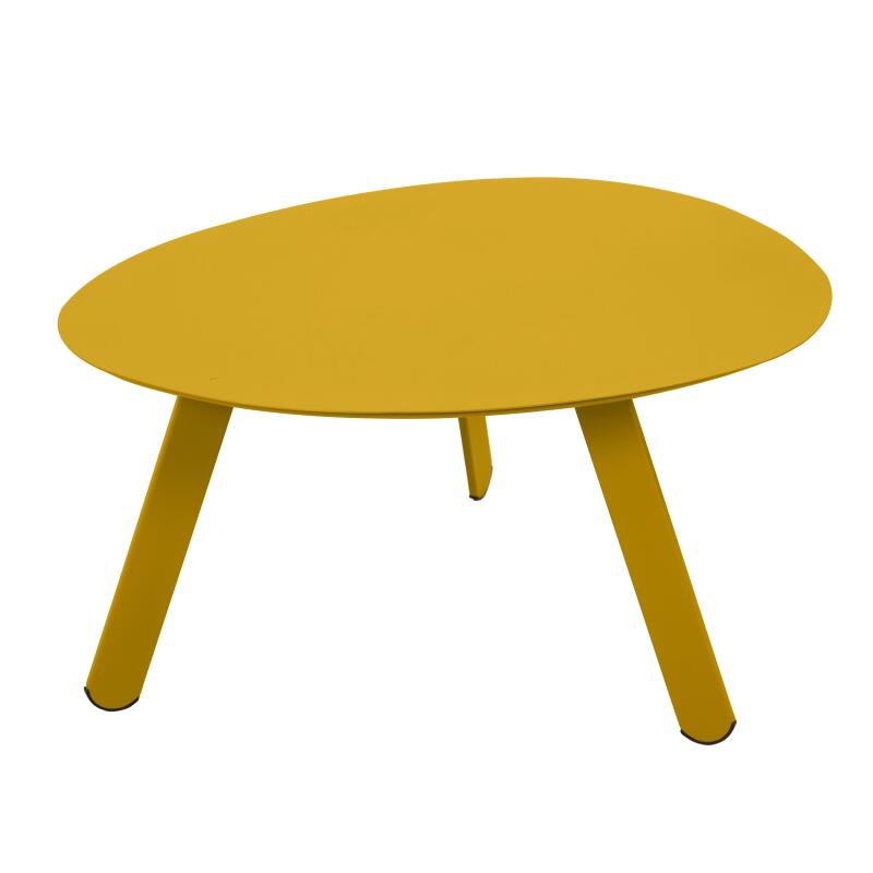 Tables basses gigognes de jardin rondes en métal Ø68x40 cm et Ø55x36 cm - Par 2 (4/7)