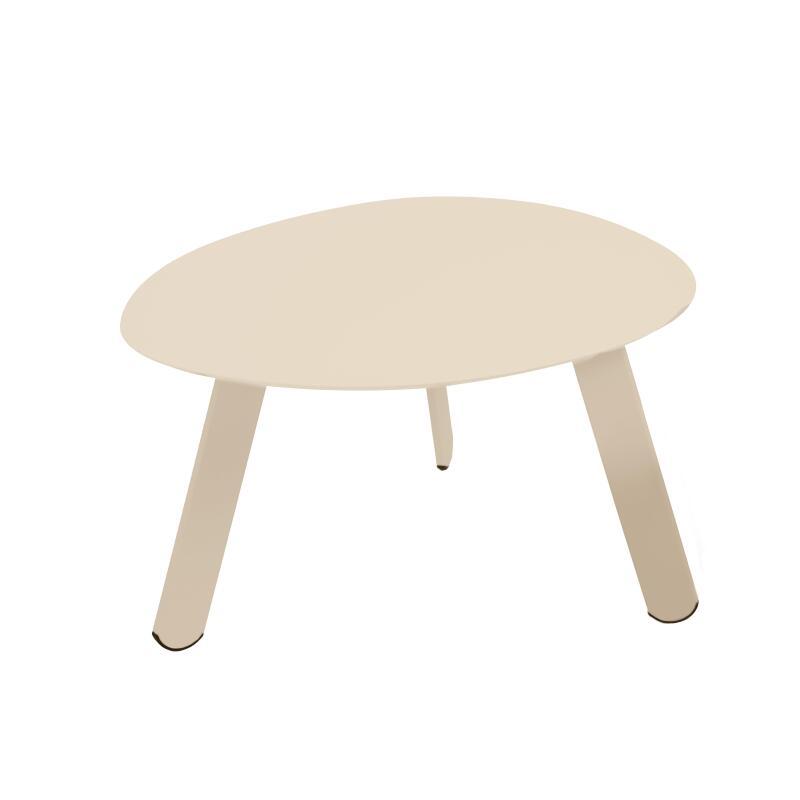 Tables basses gigognes de jardin rondes en métal Ø68x40 cm et Ø55x36 cm - Par 2 (5/7)