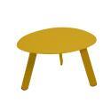 Tables basses gigognes de jardin rondes en métal Ø68x40 cm et Ø55x36 cm - Par 2