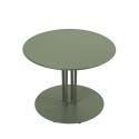 Table basse de jardin ronde en métal Ø50x38 cm 