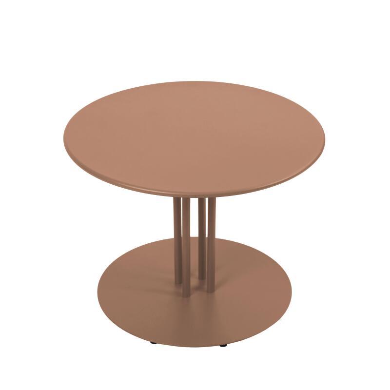 Table basse de jardin ronde en métal Ø50x38 cm  (3/4)