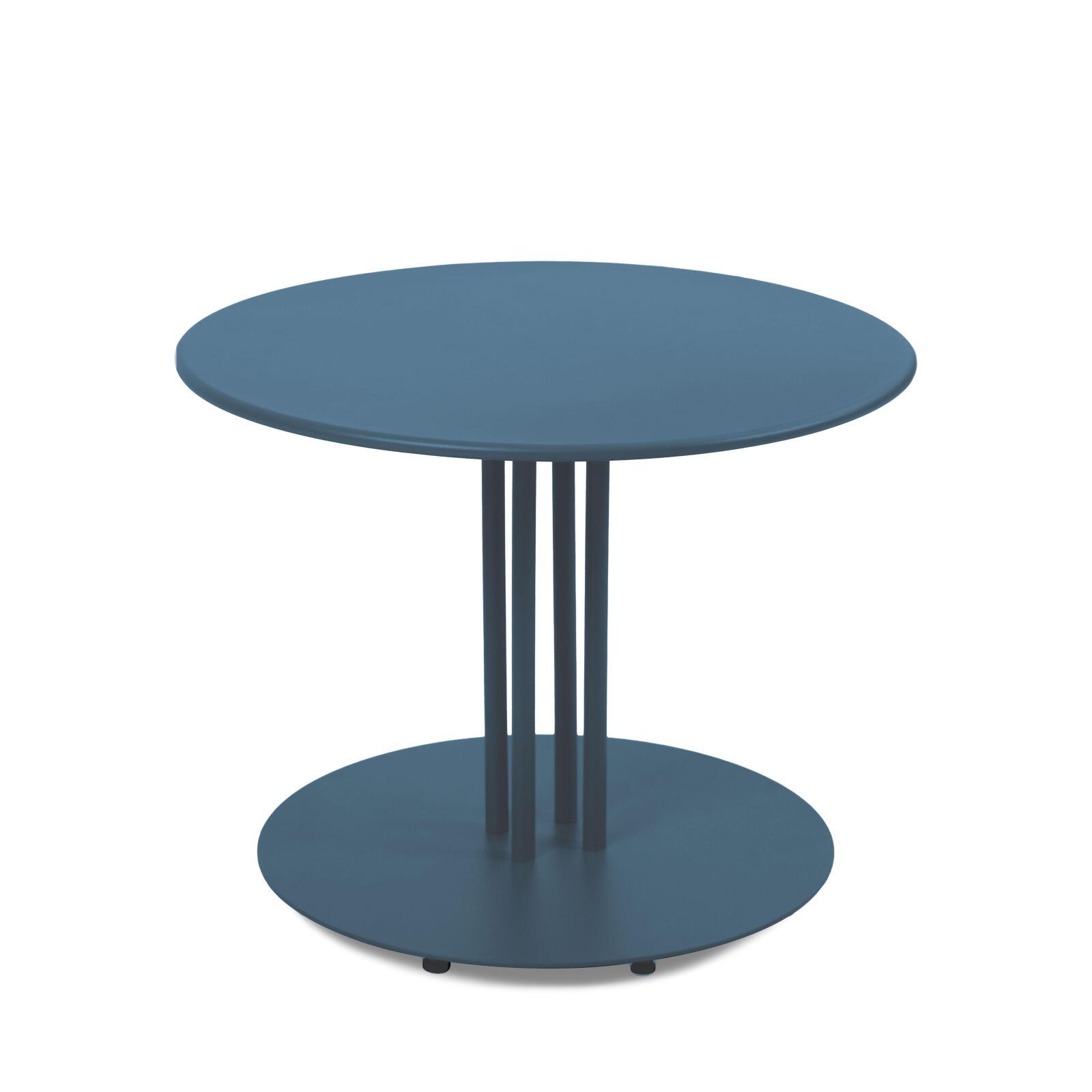 Table basse de jardin ronde en métal Ø50x38 cm 