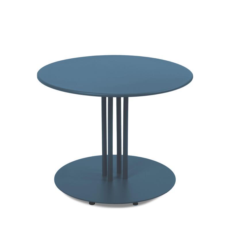 Table basse de jardin ronde en métal Ø50x38 cm 