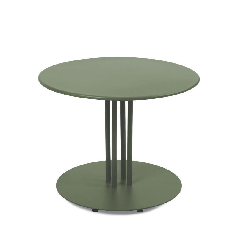 Table basse de jardin ronde en métal Ø50x38 cm 