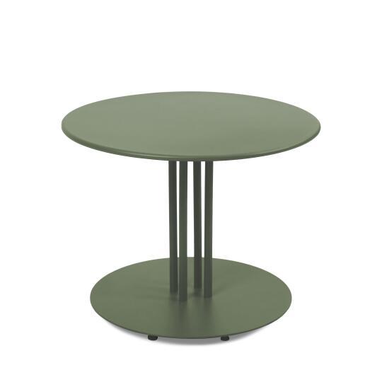 Table basse de jardin ronde en métal Ø50x38 cm | Oviala