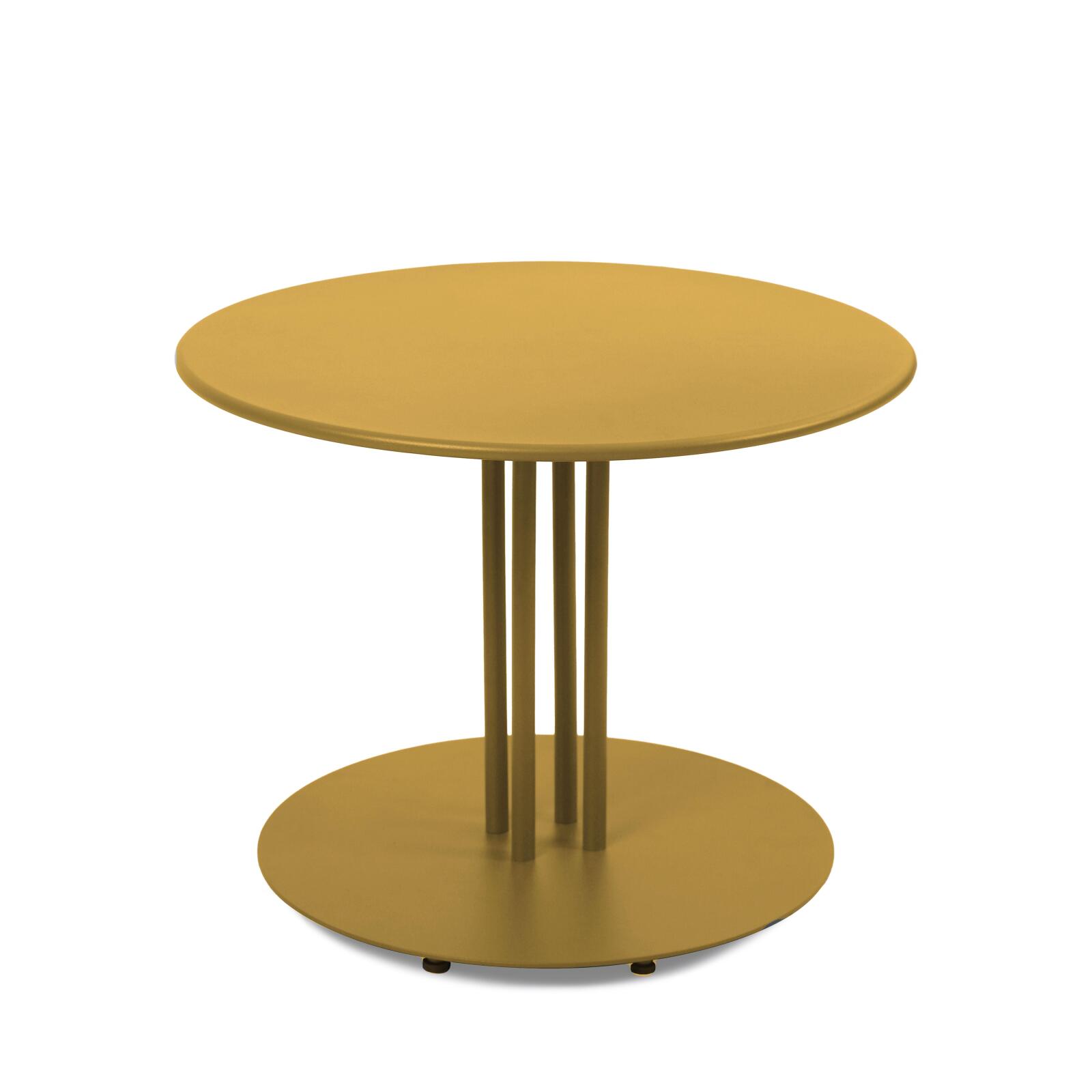 Table basse de jardin ronde en métal Ø50x38 cm 