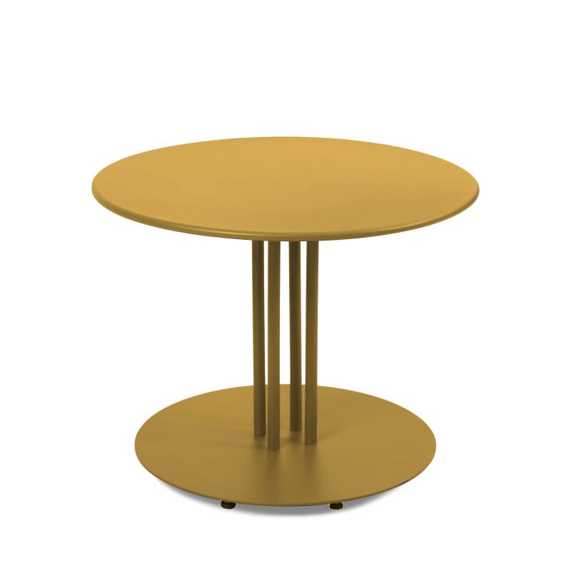 Table basse de jardin ronde en métal Ø50x38 cm 