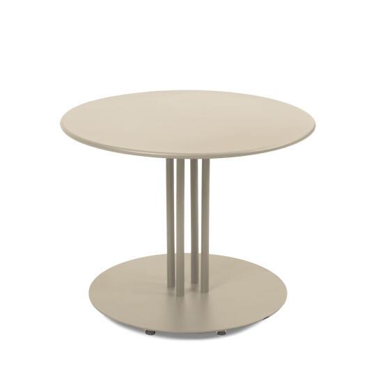 Table basse de jardin ronde en métal Ø50x38 cm | Oviala