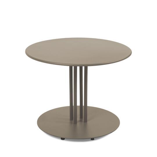 Table basse de jardin ronde en métal Ø50x38 cm | Oviala