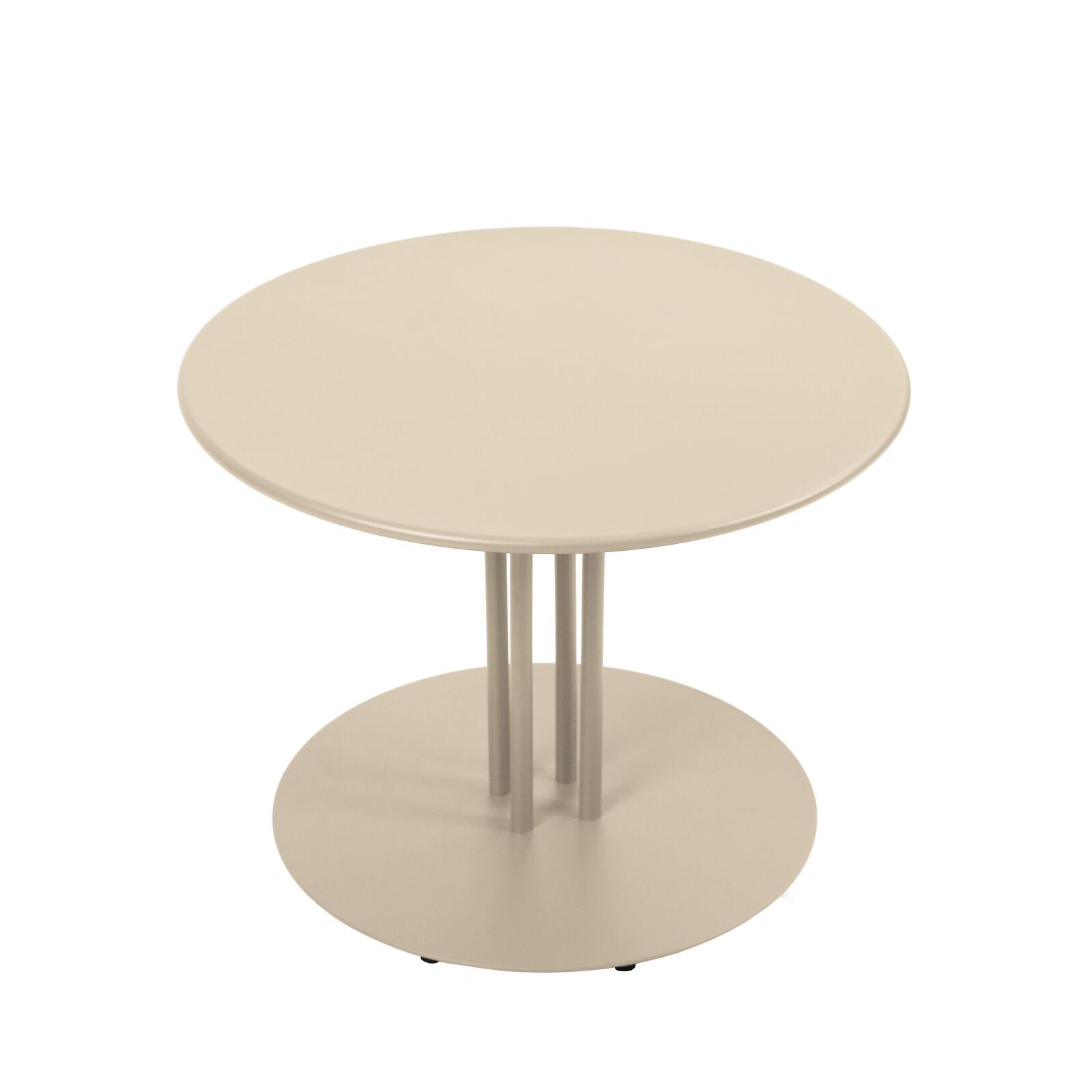 Table basse de jardin ronde en métal Ø50x38 cm 