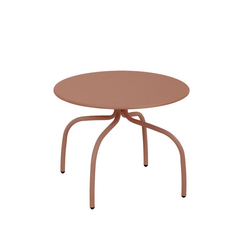 Tables basses gigognes de jardin rondes en métal Ø60x40 cm et Ø40x36 cm - Par 2 (4/6)