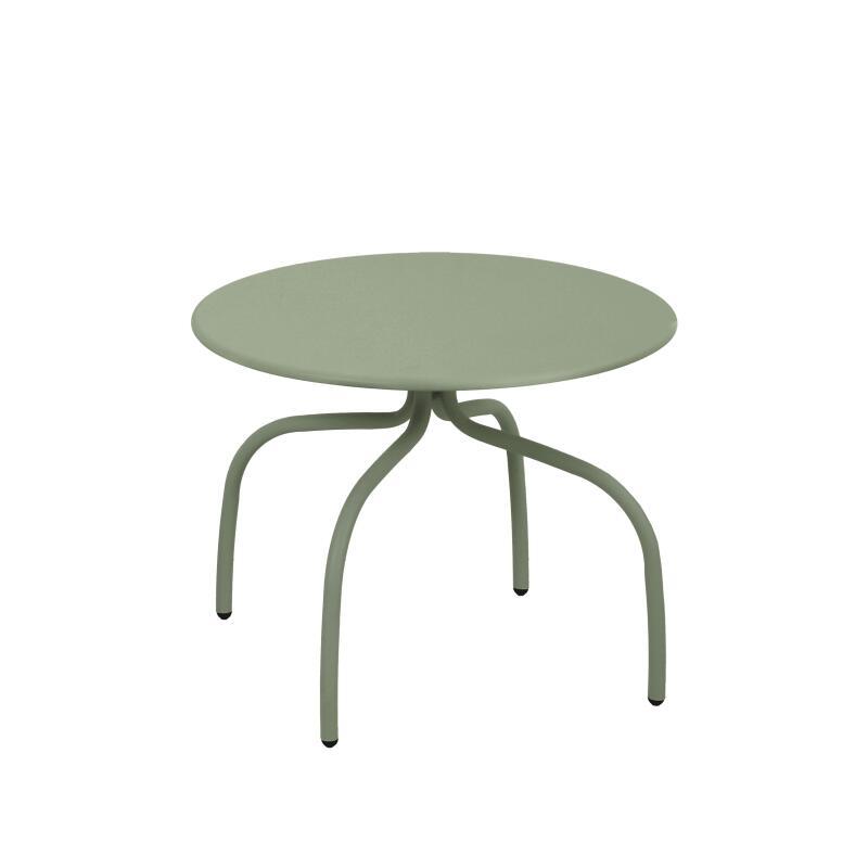 Tables basses gigognes de jardin rondes en métal Ø60x40 cm et Ø40x36 cm - Par 2 (4/6)