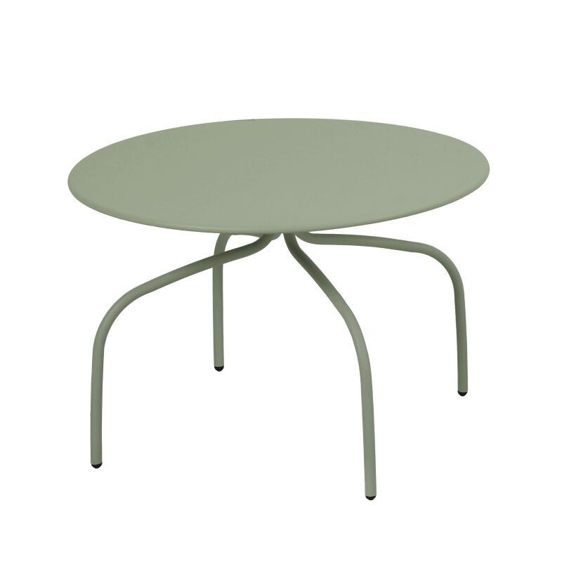 Tables basses gigognes de jardin rondes en métal Ø60x40 cm et Ø40x36 cm - Par 2 (3/6)