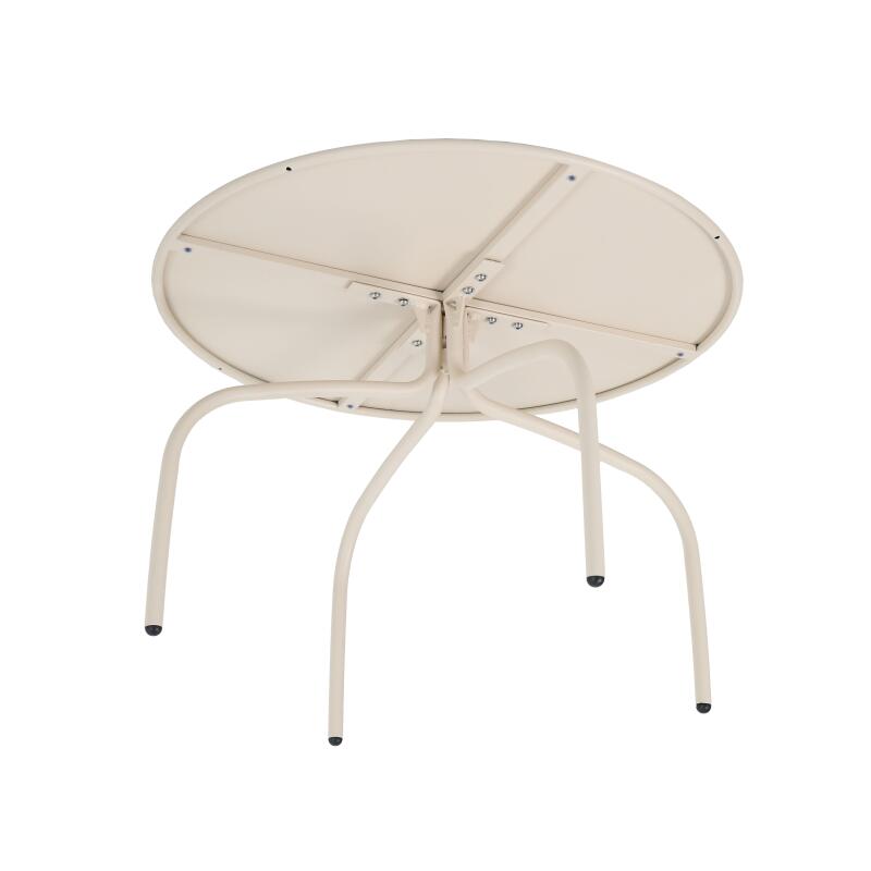 Tables basses gigognes de jardin rondes en métal Ø60x40 cm et Ø40x36 cm - Par 2 (5/6)