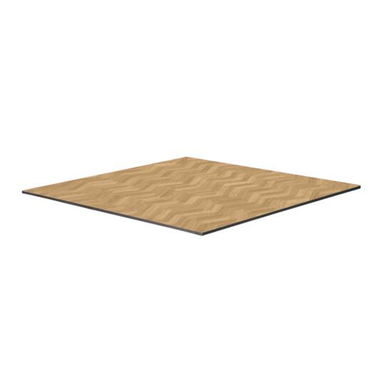 Plateau table carré en HPL (stratifié compact haute densité) | Oviala