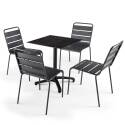 Plateau de table carré 70 x 70 cm en HPL