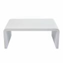 Table basse de jardin rectangulaire effet béton lisse 100x60x40 cm