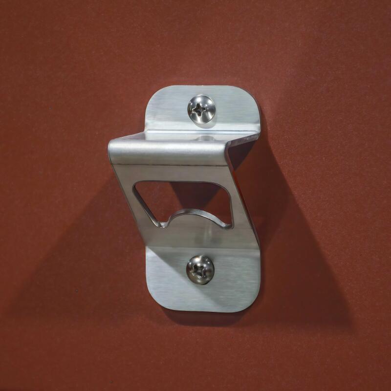 Meuble évier extérieur avec 2 portes en acier noir pour cuisine extérieure (6/7)