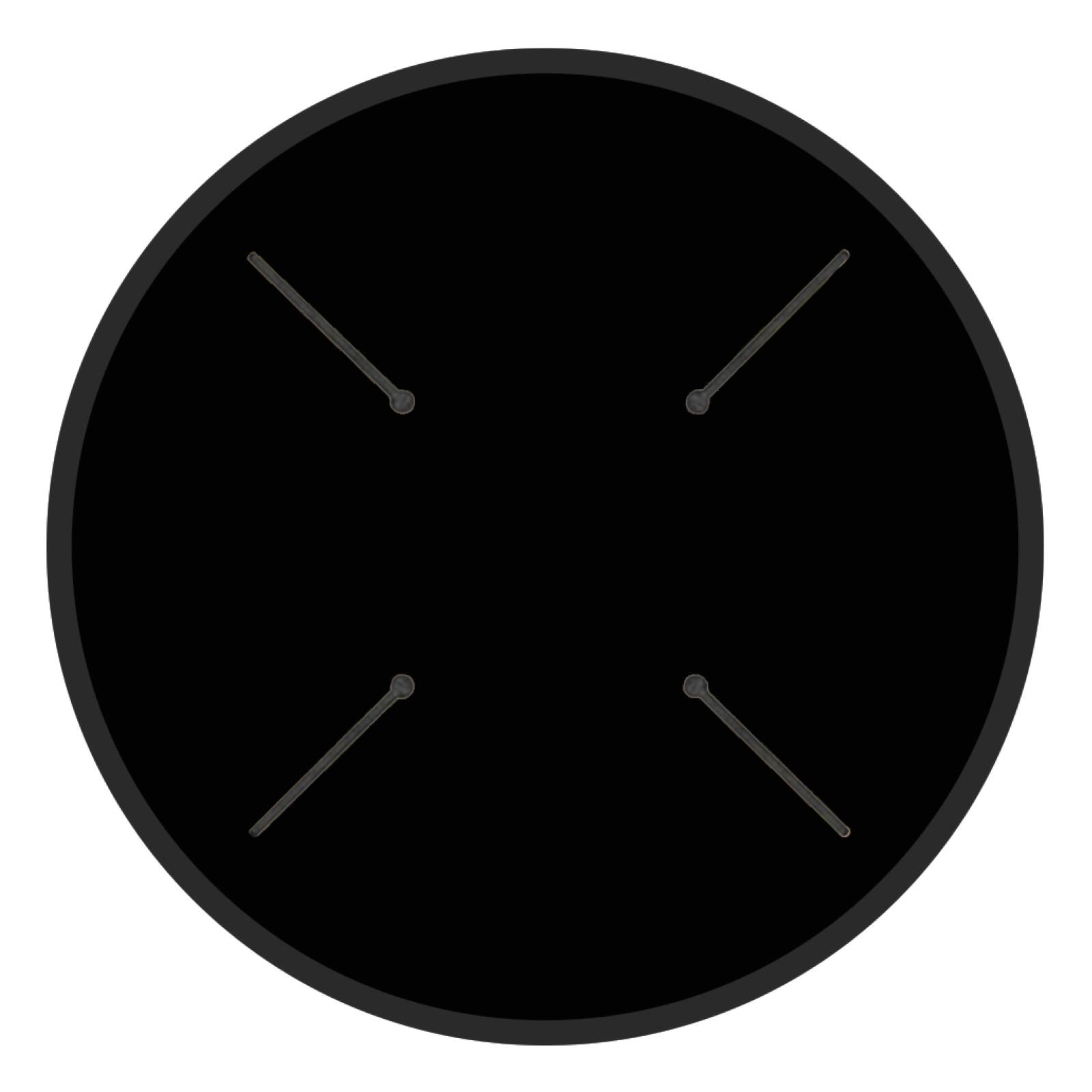 Table de jardin bistrot ronde inclinable en aluminium noir et HPL 4 personnes Ø60 cm