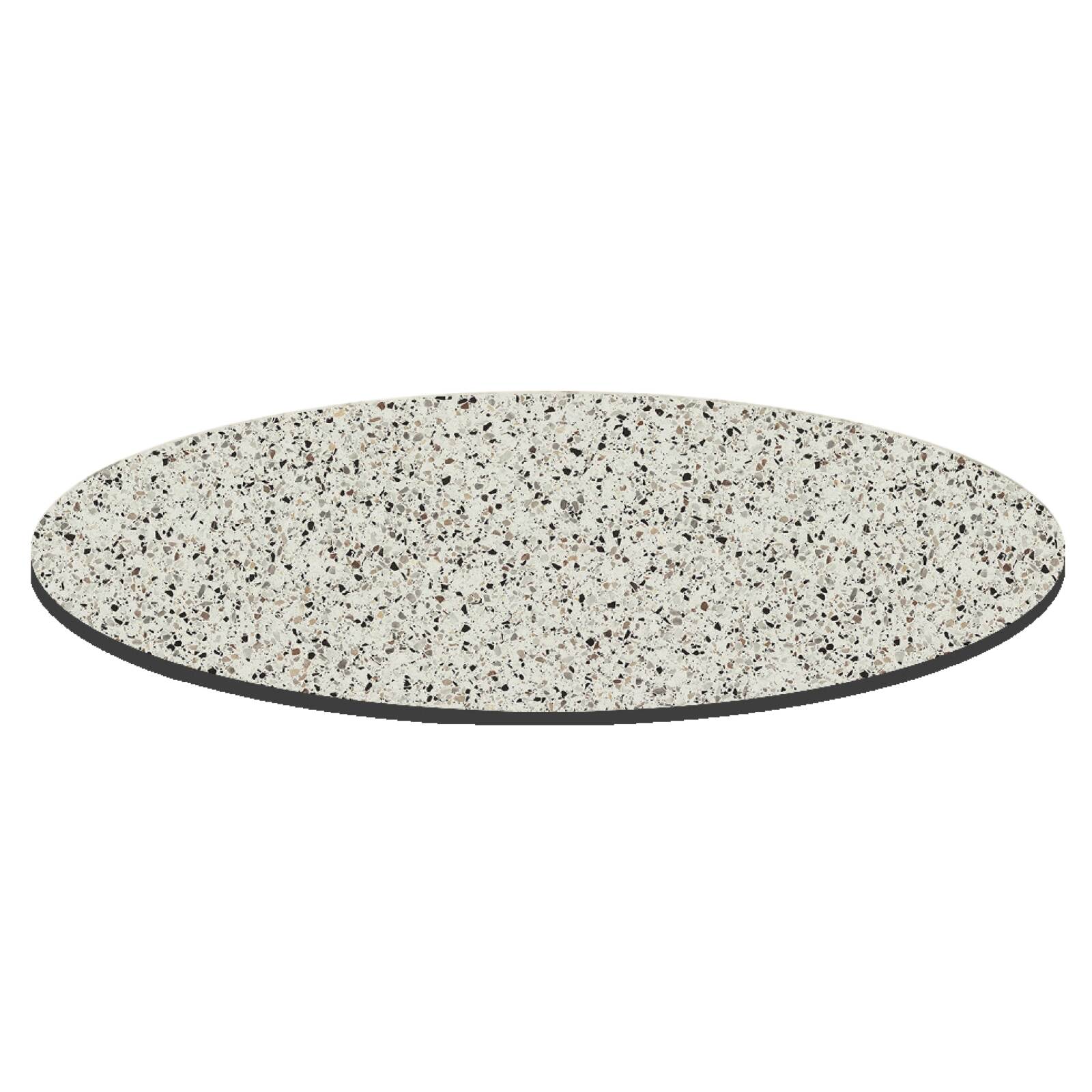 Table de jardin bistrot ronde inclinable en aluminium noir et HPL 4 personnes Ø60 cm