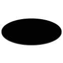 Table de jardin bistrot ronde inclinable en aluminium noir et HPL 4 personnes Ø60 cm