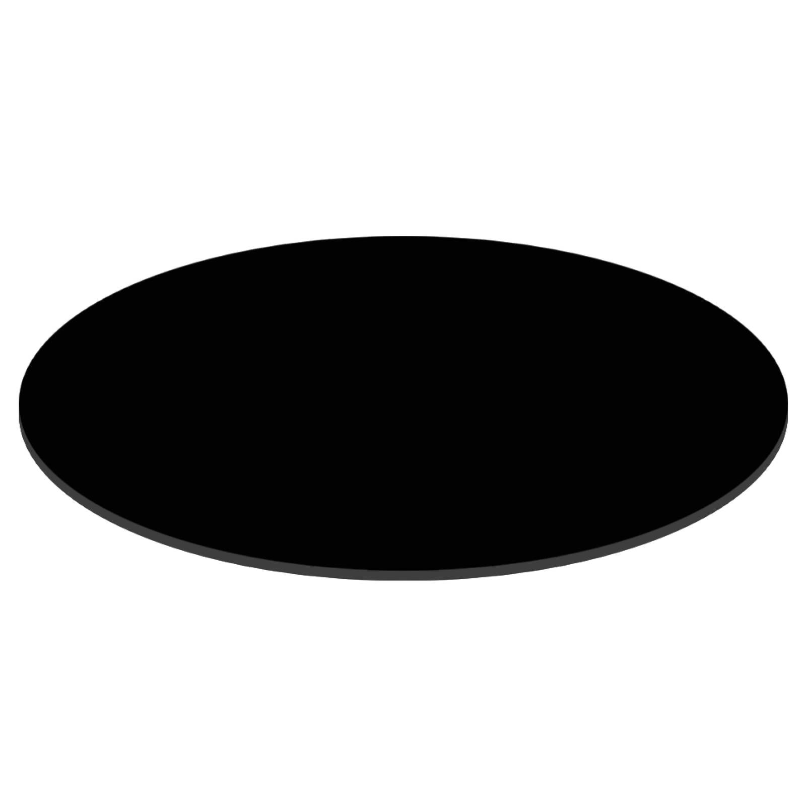 Table de jardin bistrot ronde inclinable en aluminium noir et HPL 4 personnes Ø60 cm