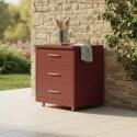 Meuble de rangement de cuisine extérieur à 3 tiroirs