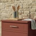 Meuble de rangement de cuisine extérieur à 3 tiroirs