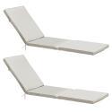 Lot de 2 matelas pour bain de soleil unis