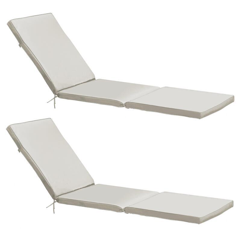 Lot de 2 matelas pour bain de soleil unis