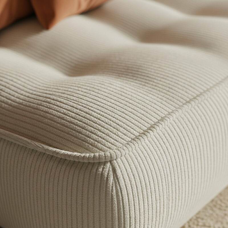 Canapé modulable 3 places en tissu côtelé (3/6)