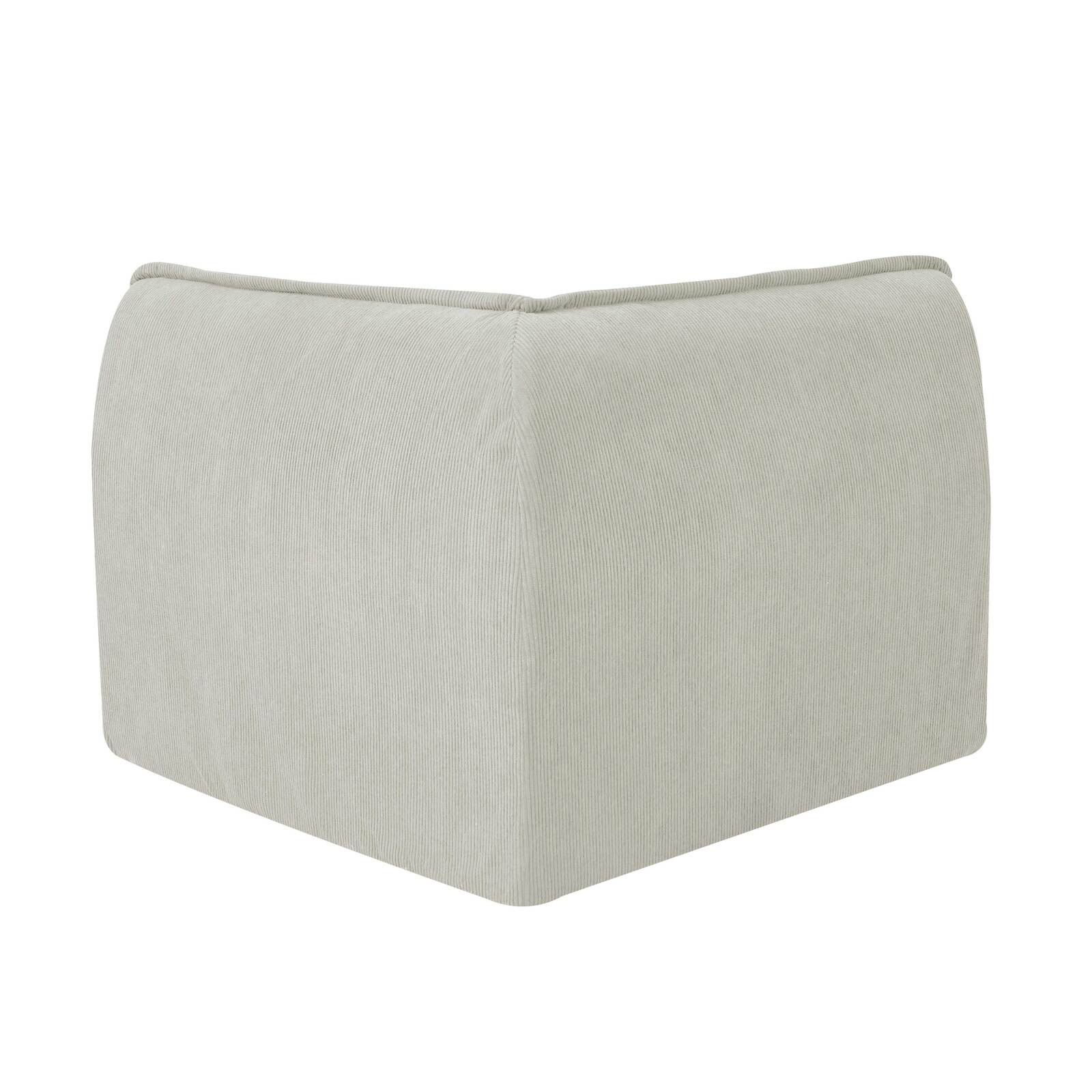 Fauteuil d'angle pour canapé modulable en tissu