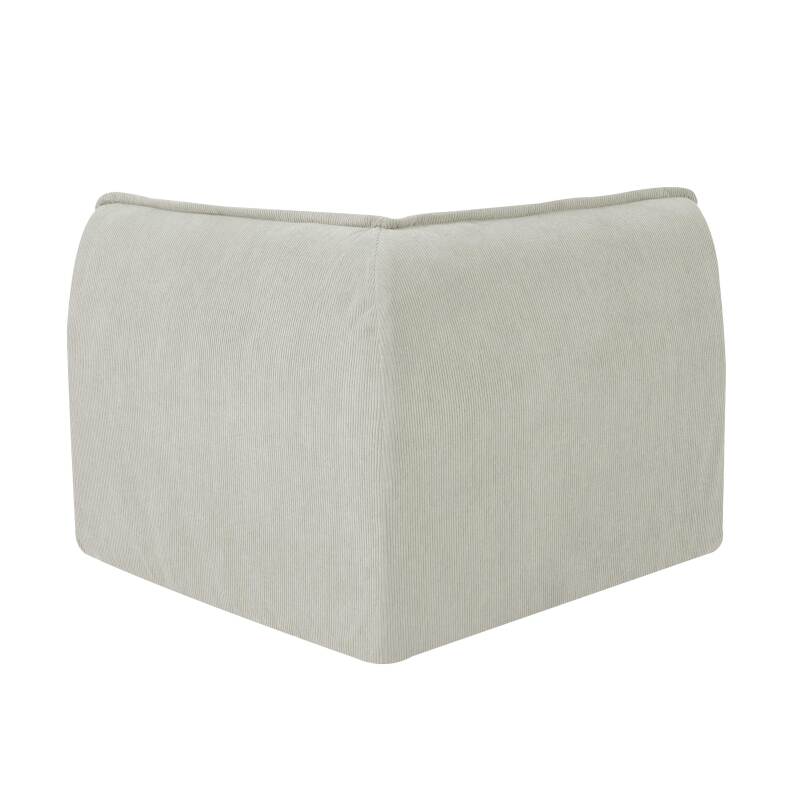 Fauteuil d'angle pour canapé modulable en tissu (3/7)