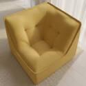 Fauteuil d'angle pour canapé modulable en tissu