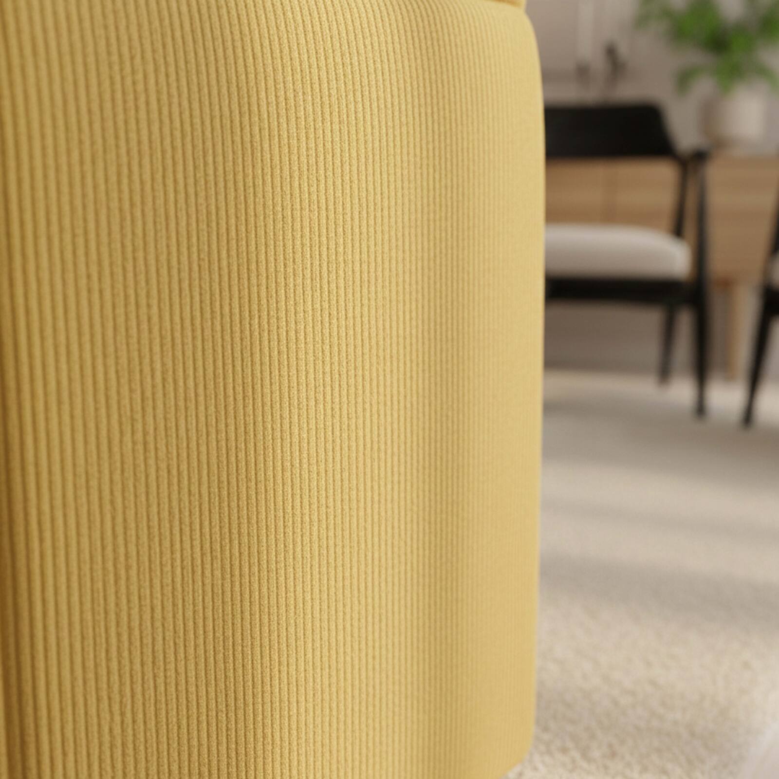 Fauteuil d'angle pour canapé modulable en tissu