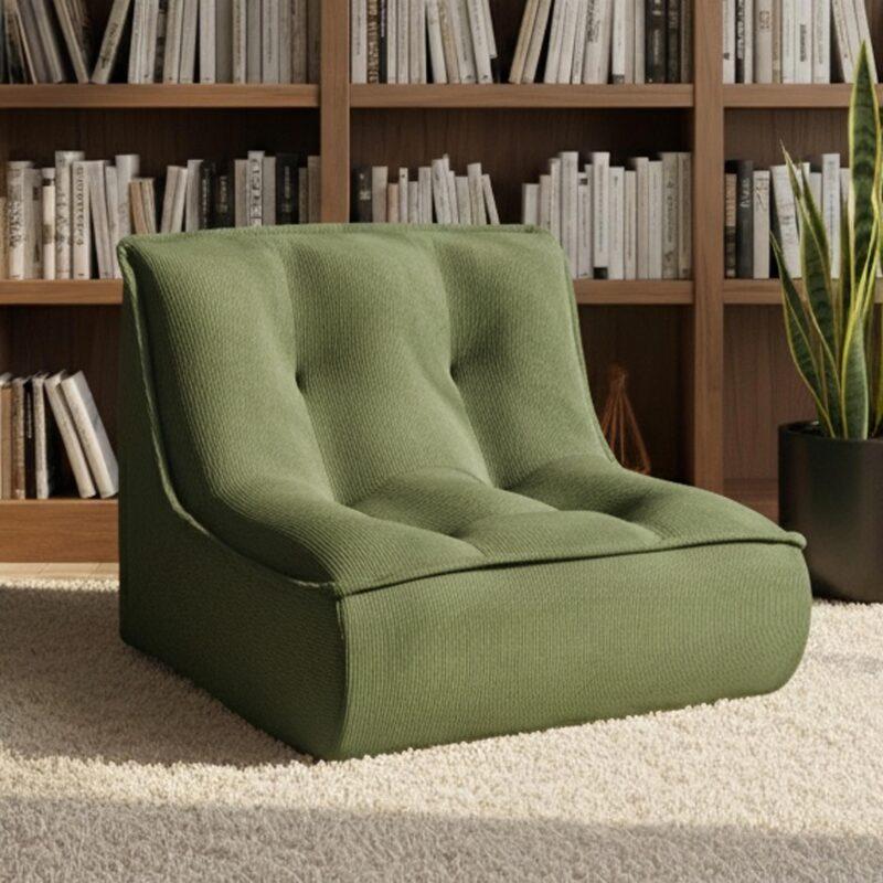 Fauteuil en velours côtelé type chauffeuse - Ambiance