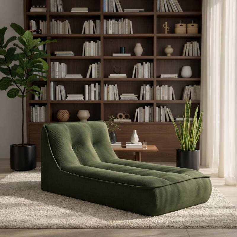 Méridienne en velours côtelé - Ambiance