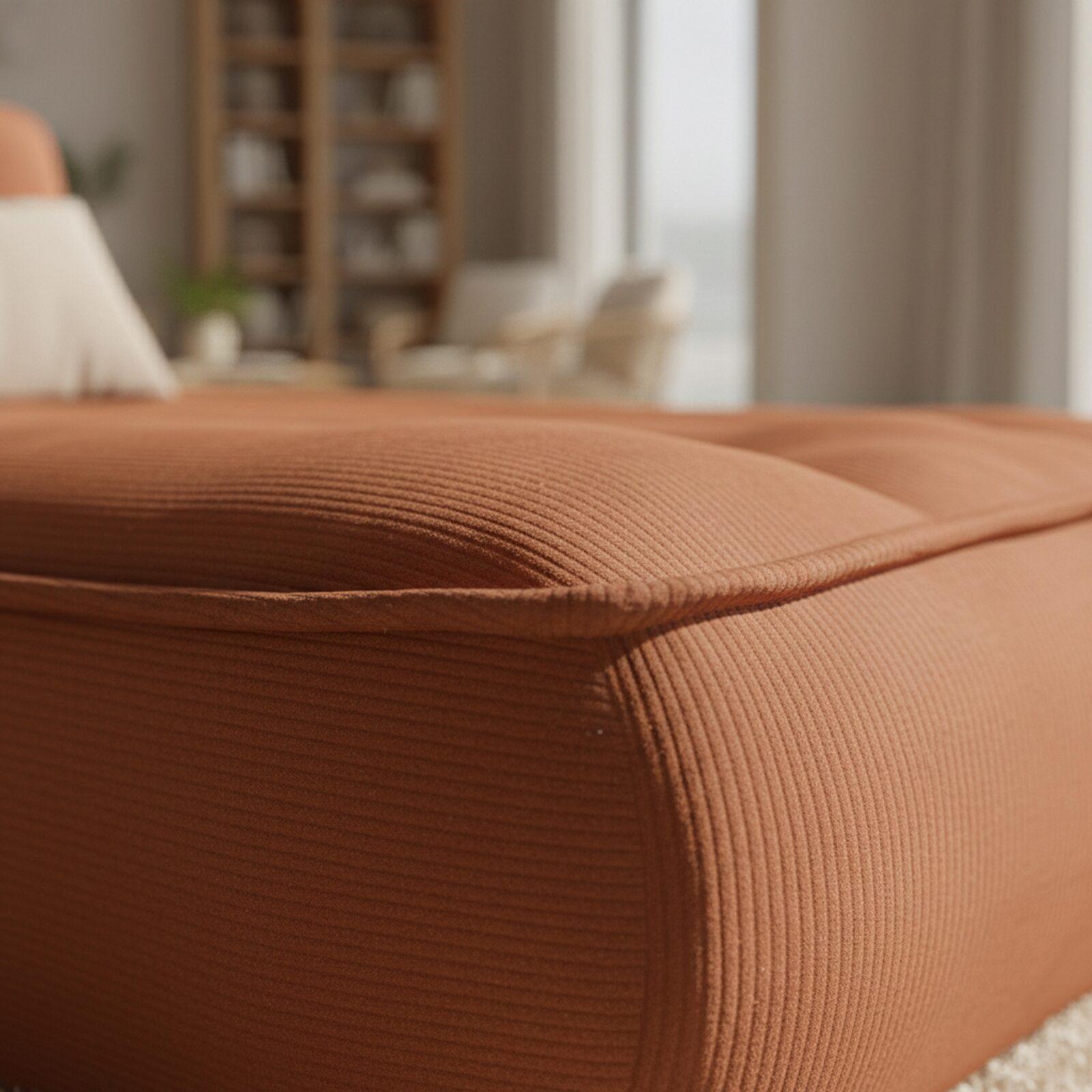 Méridienne en tissu pour canapé modulable