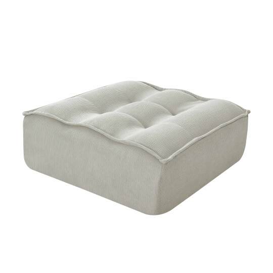 Pouf en velours côtelé | Oviala