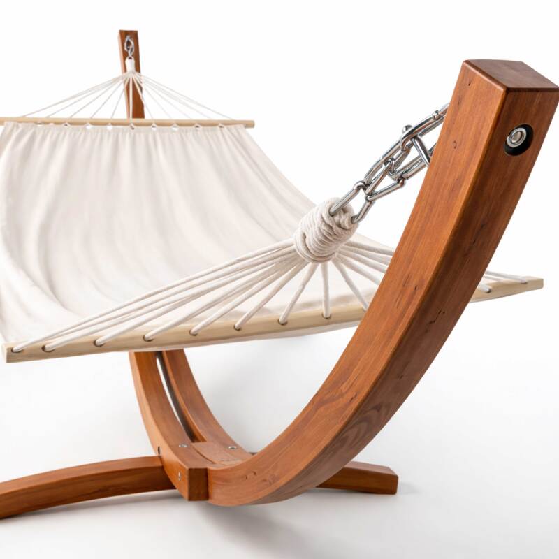 Hamac sur pied en bois FSC® (4/7)