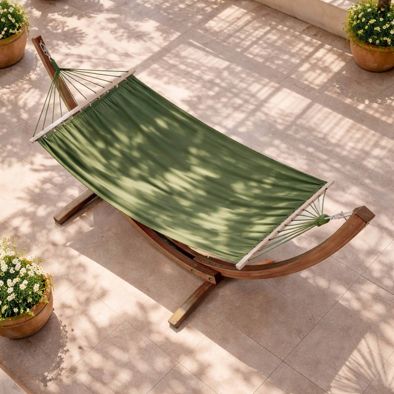 Hamac sur pied en bois FSC®