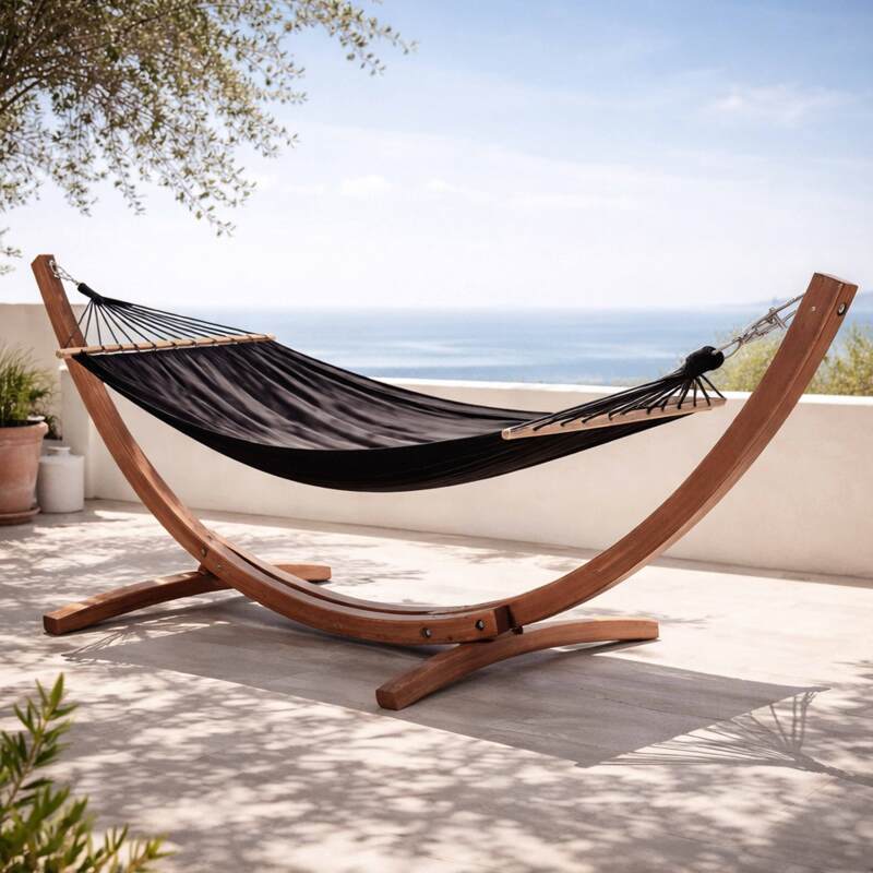 Hamac sur pied en bois FSC®