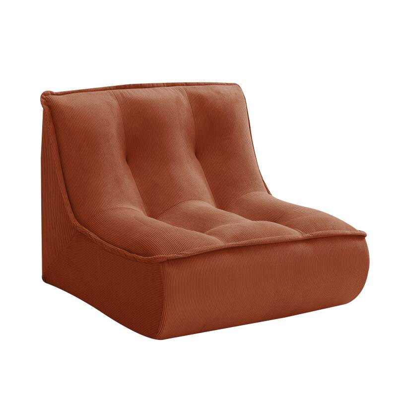 Fauteuils modulables en velours côtelé type chauffeuse - Par 2 (6/8)