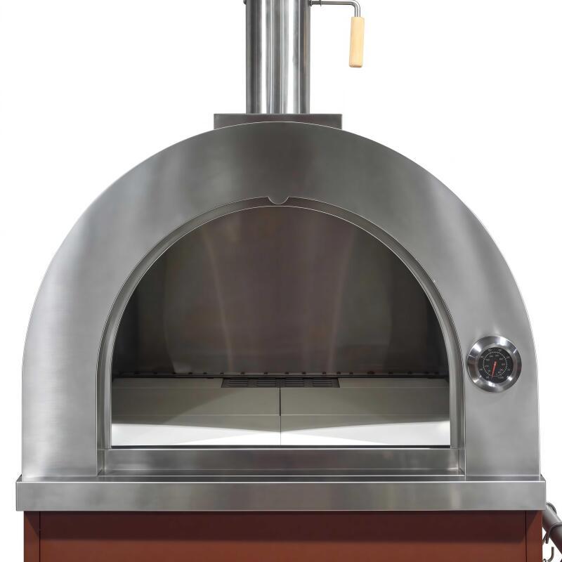 Cuisine extérieure en métal avec évier, four à pizza et rangements - 3 modules (5/7)