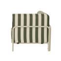 Fauteuil d'angle rayé pour salon de jardin modulable