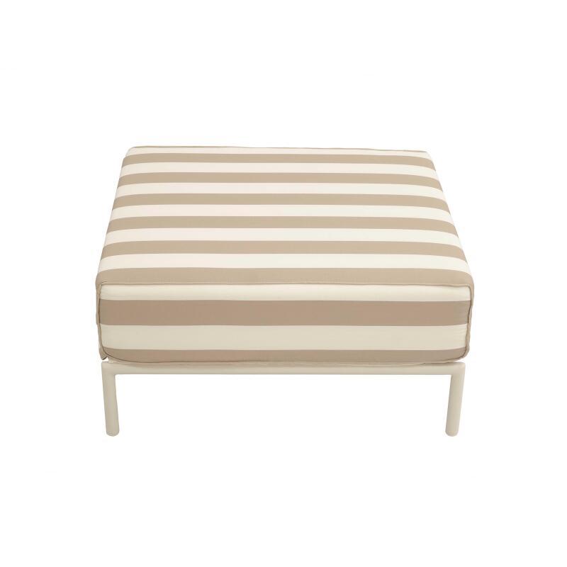Pouf rayé pour salon de jardin modulable (5/6)