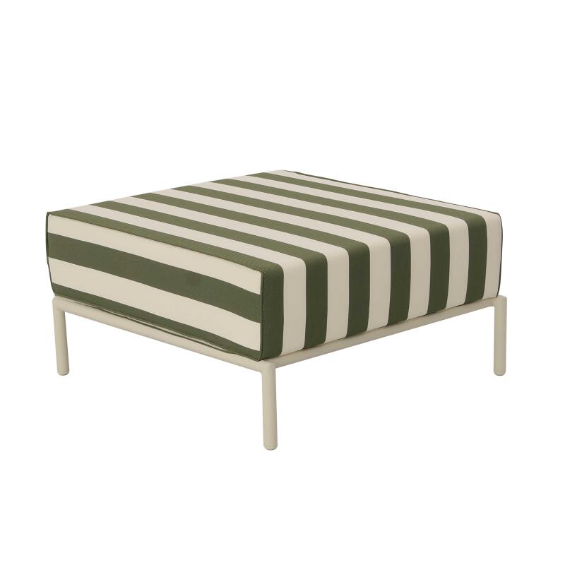 Pouf rayé pour salon de jardin modulable (3/6)